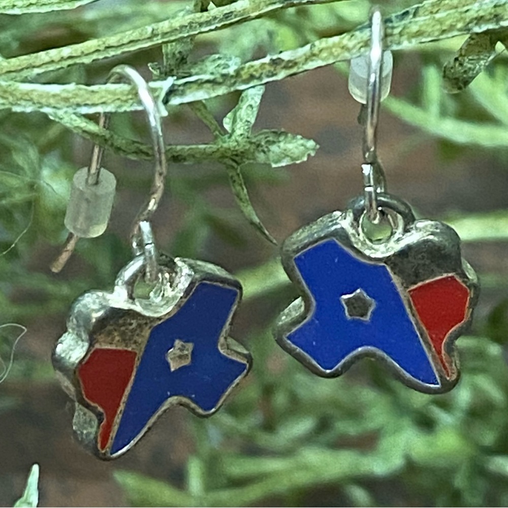 New Womens Fashion Dainty TEXAS Dangle Earrings Hook Backs.